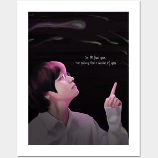 BTS V GALAXY Posters and Art